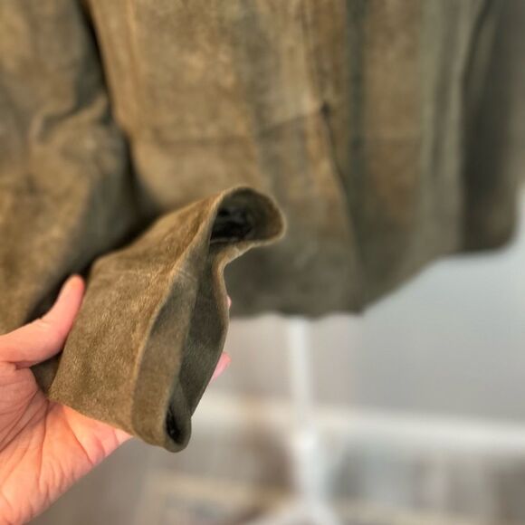 EILEEN FISHER Goat Suede Open Blazer
Jacket Green Large - Picture 4 of 16